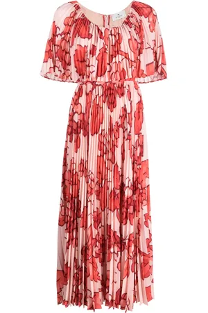Etro Floral-print pleated dress