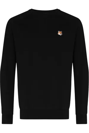 Maison Kitsuné Fox-patch cotton sweatshirt