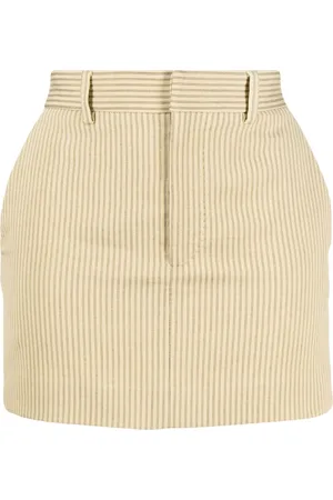 PETAR PETROV Stripe-print thigh-length skirt