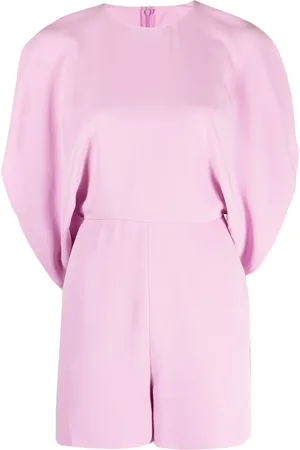 VALENTINO GARAVANI 2000s batwing sleeves silk jumpsuit