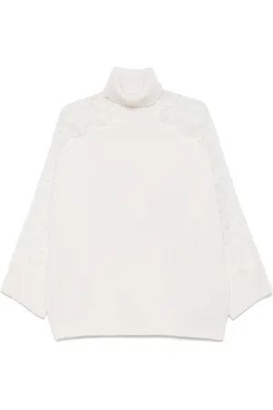 Elie saab Lace-detail sweater