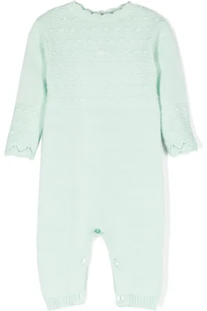 PATACHOU Crochet-knit cotton romper