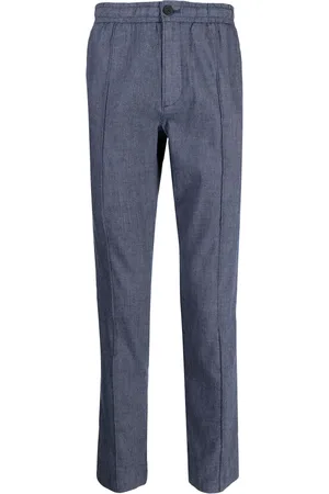Michael Kors Cotton-linen blend pintuck trousers