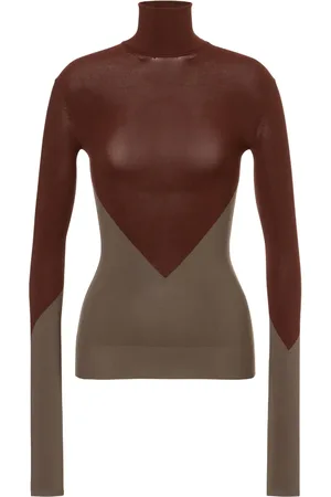 Serafini Colour-block roll-neck top