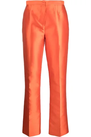 GEMY MAALOUF Satin straight-leg trousers