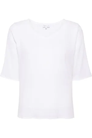 AGNÈS B. Solaine V-neck cotton T-shirt