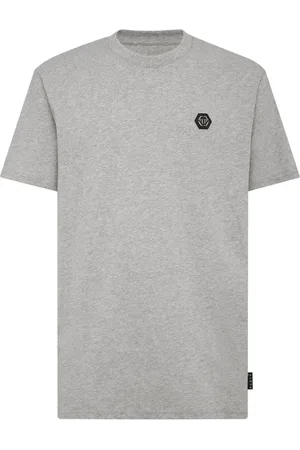 Philipp Plein Logo-patch cotton T-shirt
