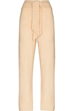 Nanushka Tied waist knit trousers
