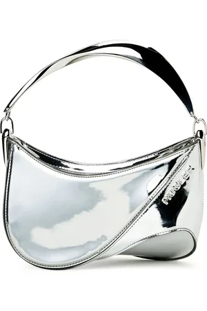 MUGLER Small Spiral Curve 01 foiled tote bag
