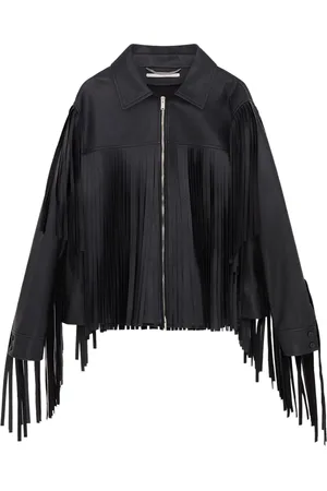 Stella McCartney Fringe-detail zip-up jacket