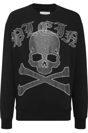 Philipp Plein LS Crystals Paisley Gothic Plein cotton sweatshirt
