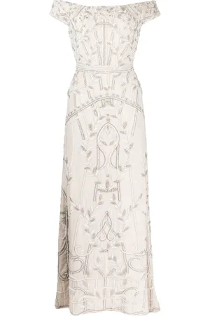 Saiid Kobeisy Off-shoulder beaded tulle dress