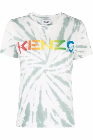 Kenzo Logo-print tie-dye T-shirt