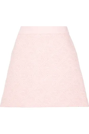Casablanca Logo-quilted mini skirt
