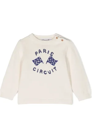 BONPOINT Paris Circuit-print cotton-blend jumper