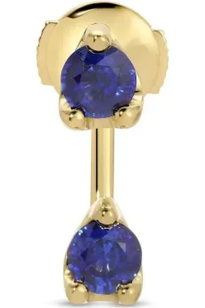 Anita 18K yellow large Orbit sapphire single earring