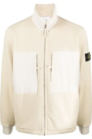 Stone Island Compass-badge fleece-lined jacket