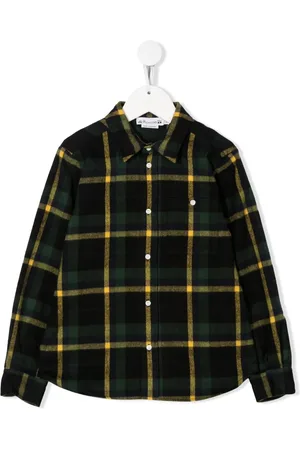 BONPOINT Checked long-sleeve shirt