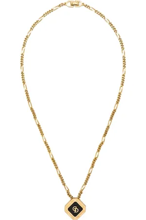 Dior 1990s CD logo-pendant necklace