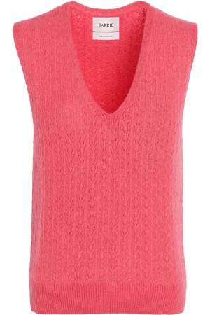 Barrie V-neck cashmere top