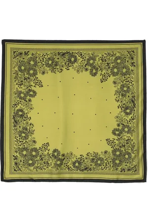 DESTIN Silky floral-jacquard scarf