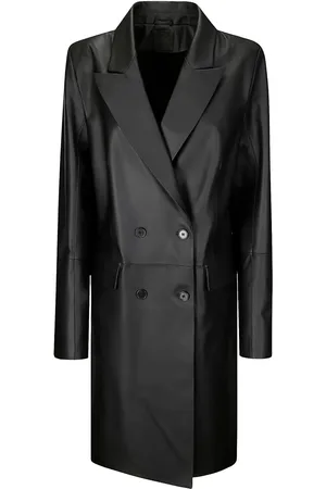 DESA 1972 Double-breasted leather coat