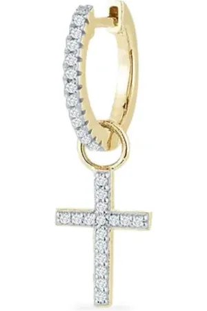 Mateo 14kt yellow diamond huggie earring