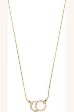 COURBET 18kt recycled yellow CELESTE laboratory-grown diamond pav?? pendant necklace