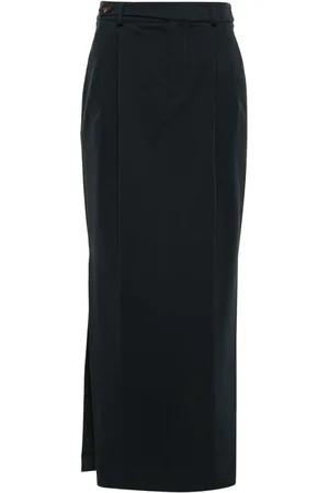 Brunello Cucinelli Pleat-detailing pencil skirt