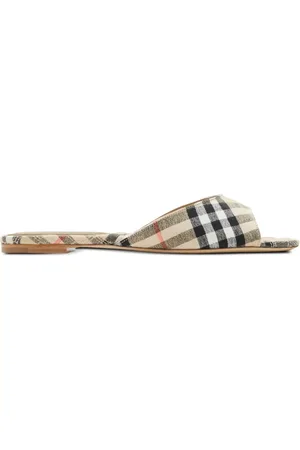 Burberry Mews Check slides