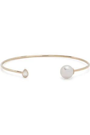 Mizuki 14kt yellow Sea Of Beauty pearl and diamond bracelet