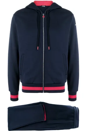 Kiton Logo-embroidered cotton tracksuit