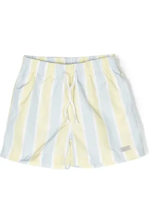 PATACHOU Stripe-print swim shorts