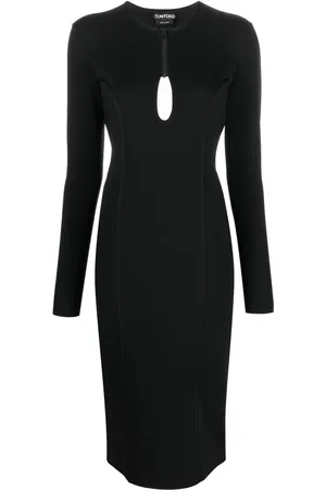 Tom Ford Keyhole detail midi dress