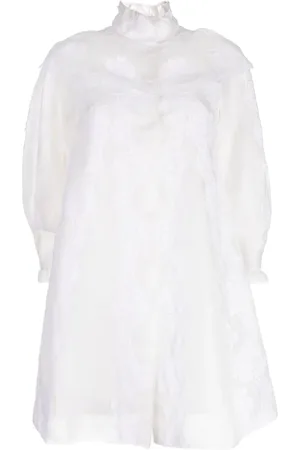 SHIATZY CHEN Lace organza single-breasted coat