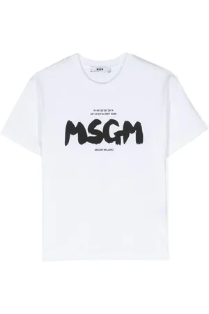 Msgm Logo-print cotton T-shirt