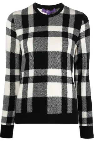 Ralph Lauren Houndstooth V-neck jumper