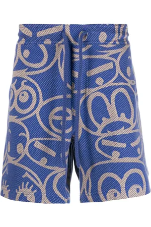 THE ELDER STATESMAN Graphic-print bermuda shorts