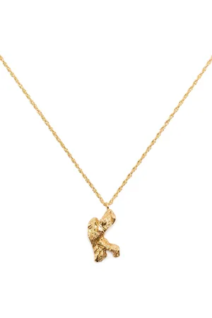 Lee K alphabet-charm necklace