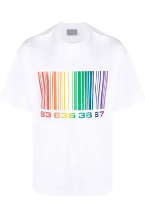 VTMNTS Barcode-print crew-neck T-shirt