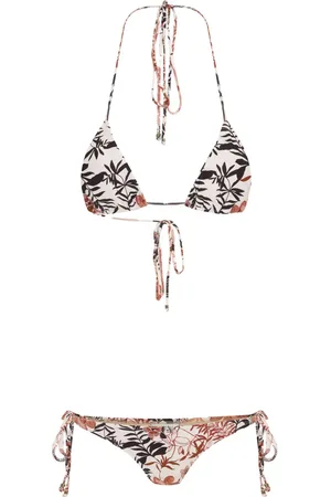 AMIR SLAMA Floral-print bikini