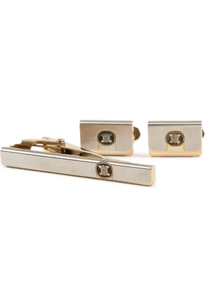 Céline 1990s Triomphe cufflinks set