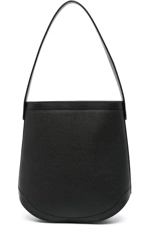 SAVETTE Logo-debossed leather shoulder bag