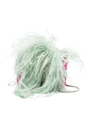 LOULOU Feather-embellished mini bag