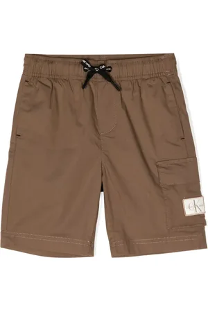 Calvin Klein Logo-patch detail cargo shorts