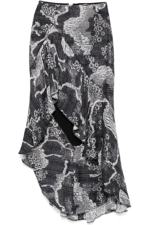 Saiid Kobeisy Asymmetrical tweed skirt