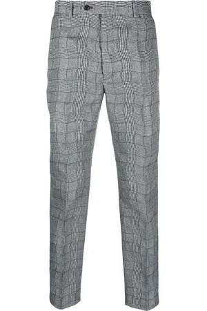 Kenzo Wavy checkered pattern trousers