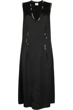 Khaite The Mello V-neck midi dress