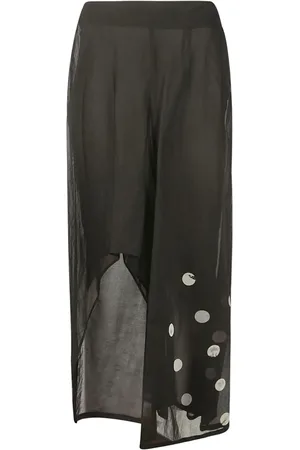 YOHJI YAMAMOTO Asymmetric midi skirt