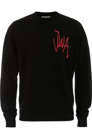 J.W.Anderson Logo-intarsia merino-wool jumper